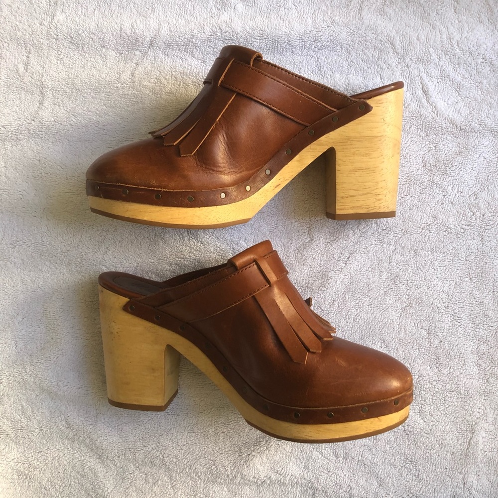 Madewell The Classic Clogs - size 8 - leather